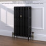 CI-RC813-10-MET-ANTH-LS01 - Richmond 4 Column Victorian Cast Iron Radiator H813mm x W1176mm CI-RC813-10-MET-ANTH-LS01 - Richmond 4 Column Victorian Cast Iron Radiator H813mm x W1176mm